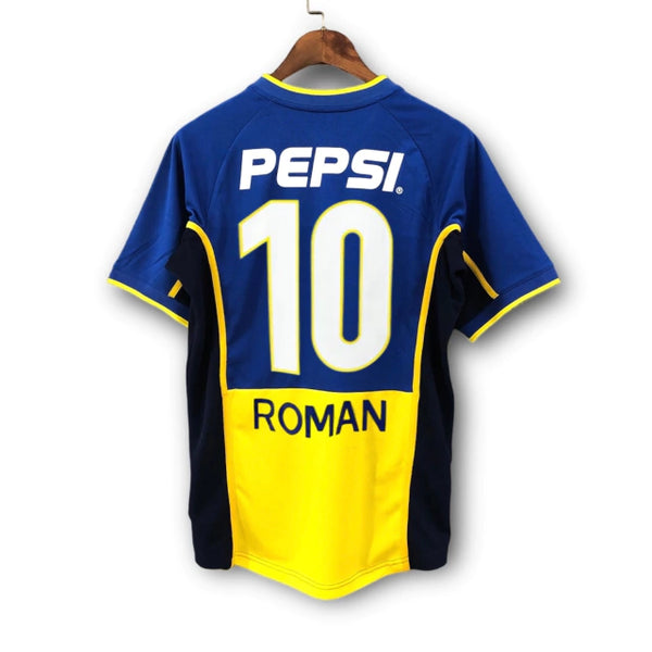 Boca Juniors ROMAN 10 シャツ Mサイズ Boca Juniors Home 2002-03 Roman Riquelme #10
